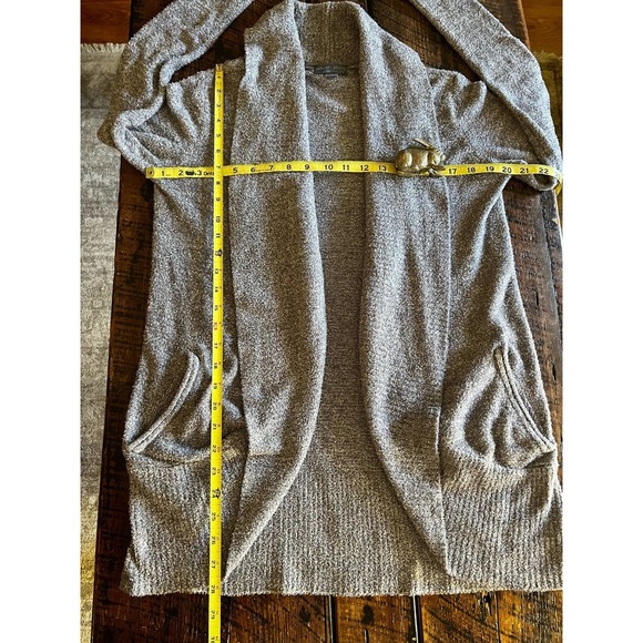 Light Gray Womens Barefoot Dreams CozyChic Lite Sweater/Cardigan  XS-S - Picture 4 of 11
